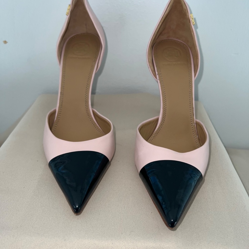 Tory Burch | D’Orsay Pink and Black Pumps | size 6.5 - Picture 3 of 5